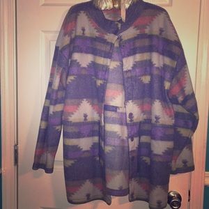 Aztec oversized cardigan with pockets!!! 💜